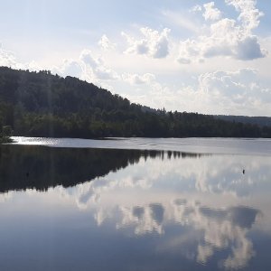 The beauty of the Kružberk dam